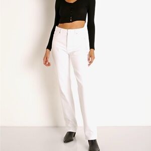 Rolla’s classic straight white jeans size 26